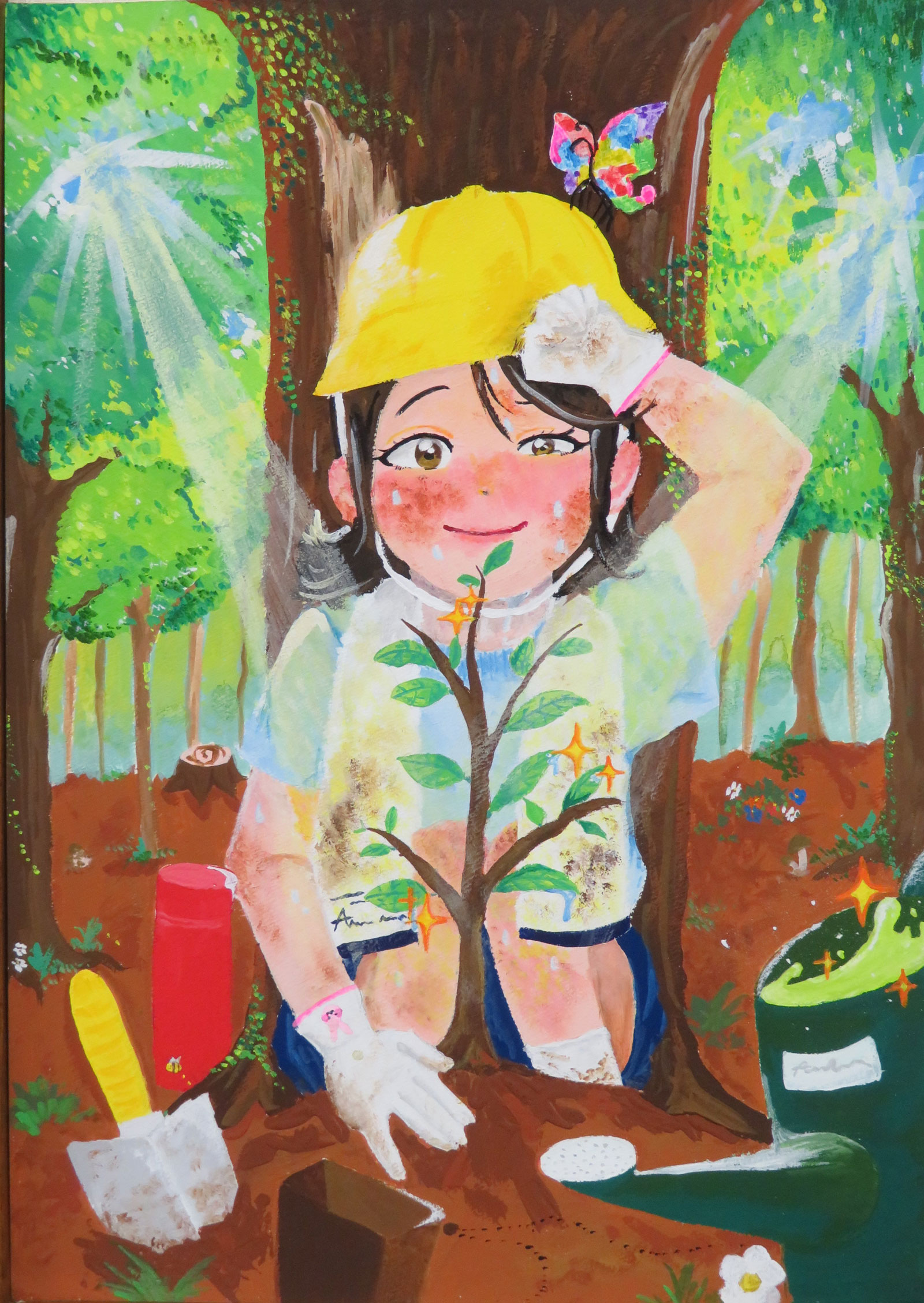 特選 農林水産大臣賞 中学校の部 旭秋音さん